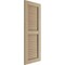 Ekena Millwork Rustic Two Equal Louver Knotty Pine Faux Wood Shutters (Per Pair), Primed Tan, 18"W x 64"H SHULV18X64KPPR - alternate 9